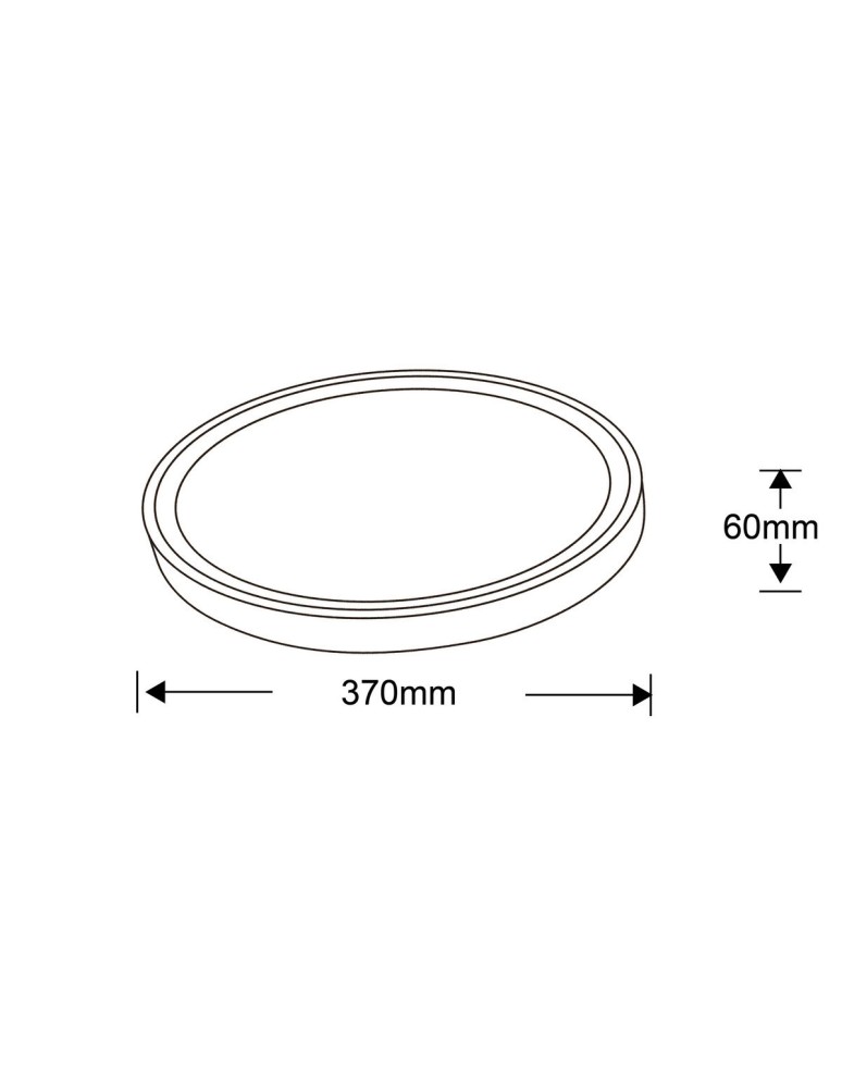 Light Prestige Vegas plafon średni 4000K czarny xLED LP-550/1C M 4BK