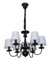Light Prestige Werona 6 wisząca E14 czarny, biały LP-88439/6P