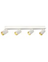 Light Prestige Lampa sufitowa Parma 4xGU10 + 1xLED biała LP-0612/4C WH