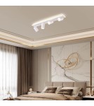 Light Prestige Lampa sufitowa Parma 4xGU10 + 1xLED biała LP-0612/4C WH Light Prestige Lampa sufitowa Parma 4xGU10 + 1xLED biała LP-0612/4C WH