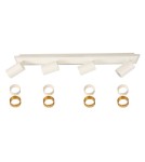 Light Prestige Lampa sufitowa Parma 4xGU10 + 1xLED biała LP-0612/4C WH Light Prestige Lampa sufitowa Parma 4xGU10 + 1xLED biała LP-0612/4C WH