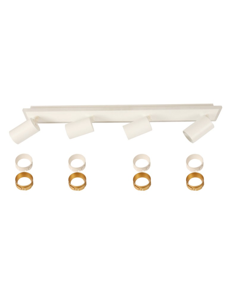 Light Prestige Lampa sufitowa Parma 4xGU10 + 1xLED biała LP-0612/4C WH Light Prestige Lampa sufitowa Parma 4xGU10 + 1xLED biała LP-0612/4C WH