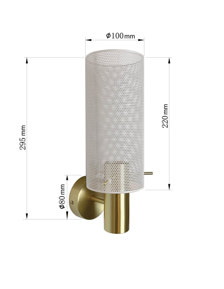 Light Prestige Kinkiet Tirana 1xE27 biały LP-945/1W WH Light Prestige Kinkiet Tirana 1xE27 biały LP-945/1W WH