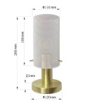 Lampki nocne - Light Prestige Lampa stołowa Tirana 1xE27 biała LP-945/1T WH - product 5