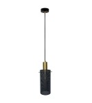 Lampy wiszące pojedyncze - Light Prestige Lampa wisząca Tirana 1xE27 czarna LP-945/1P BK - product 1