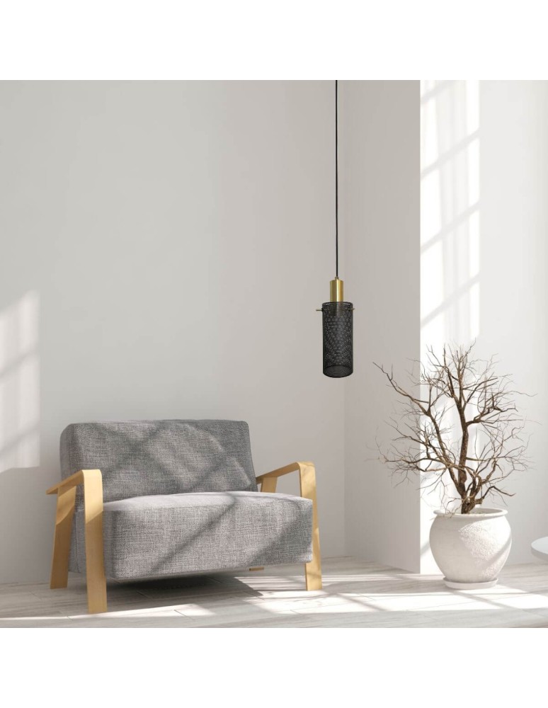 Light Prestige Lampa wisząca Tirana 1xE27 czarna LP-945/1P BK
