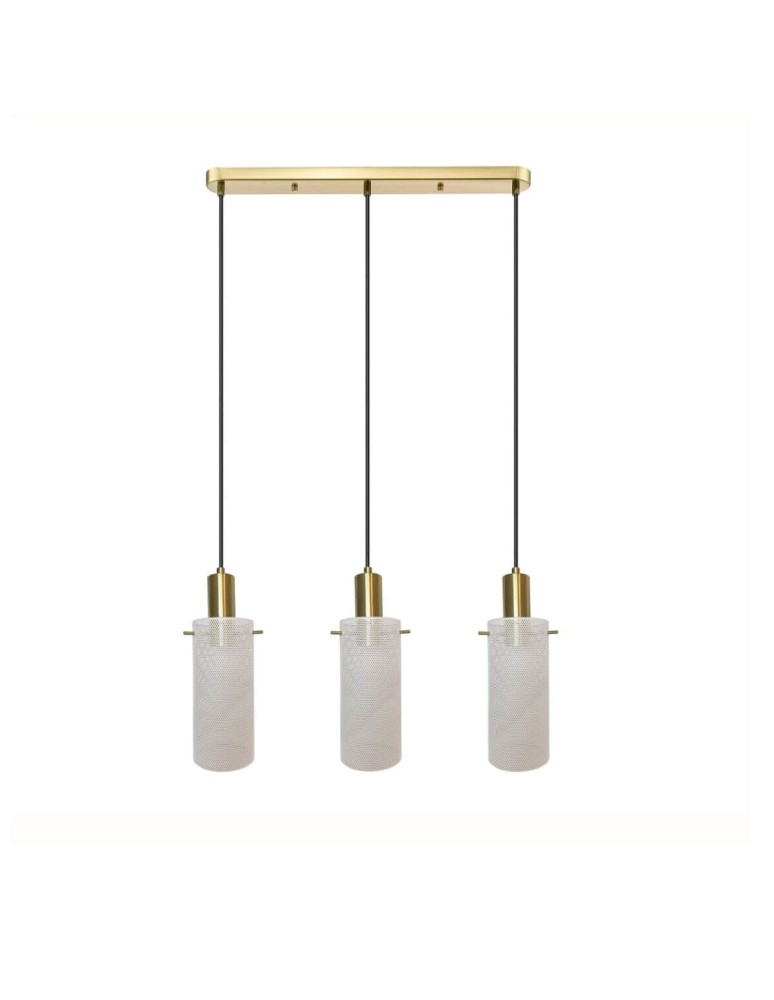 Light Prestige Lampa wisząca Tirana 3xE27 linia biała LP-945/3L WH Light Prestige Lampa wisząca Tirana 3xE27 linia biała LP-945/3L WH