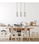 Light Prestige Lampa wisząca Tirana 3xE27 linia biała LP-945/3L WH Light Prestige Lampa wisząca Tirana 3xE27 linia biała LP-945/3L WH
