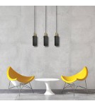 Lampy wiszące na listwie - Light Prestige Lampa wisząca Tirana 3xE27 linia czarna LP-945/3L BK - product 2