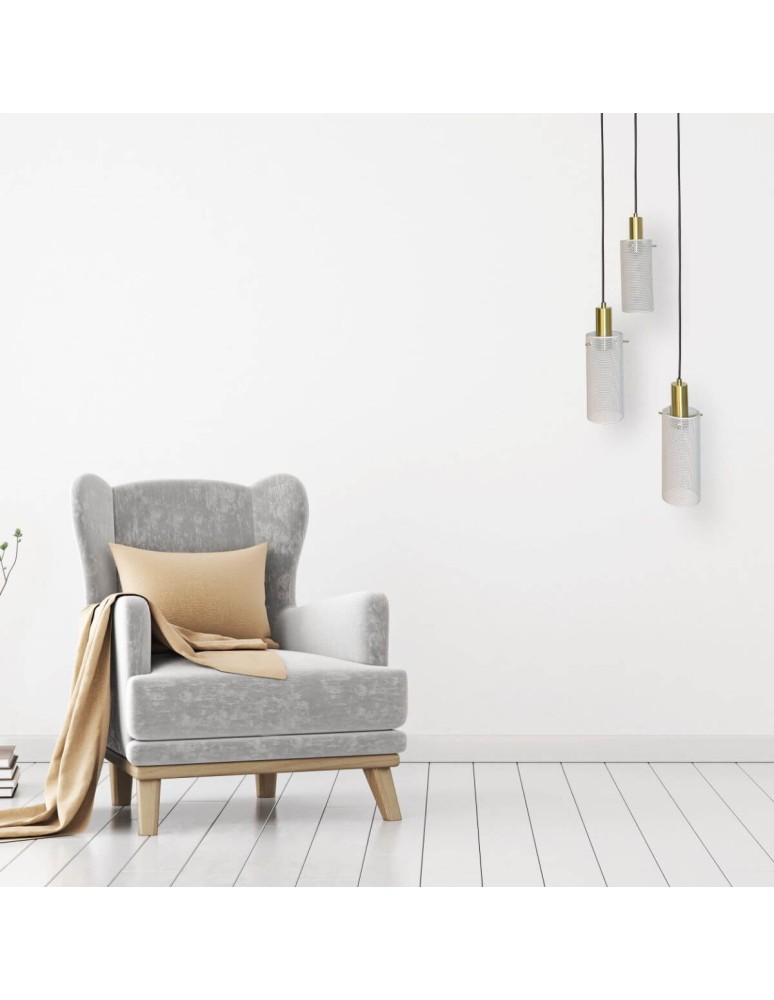 Light Prestige Lampa wisząca Tirana 3xE27 biała LP-945/3P WH Light Prestige Lampa wisząca Tirana 3xE27 biała LP-945/3P WH