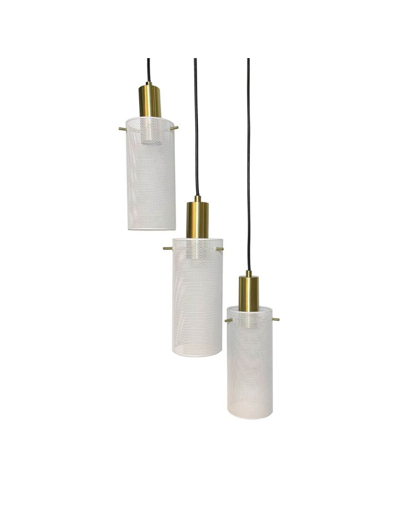 Light Prestige Lampa wisząca Tirana 3xE27 biała LP-945/3P WH Light Prestige Lampa wisząca Tirana 3xE27 biała LP-945/3P WH