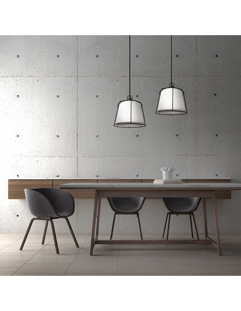Light Prestige Dritto wisząca mała biała E27 biały LP-123/1P S WH Light Prestige Dritto wisząca mała biała E27 biały LP-123/1P S WH