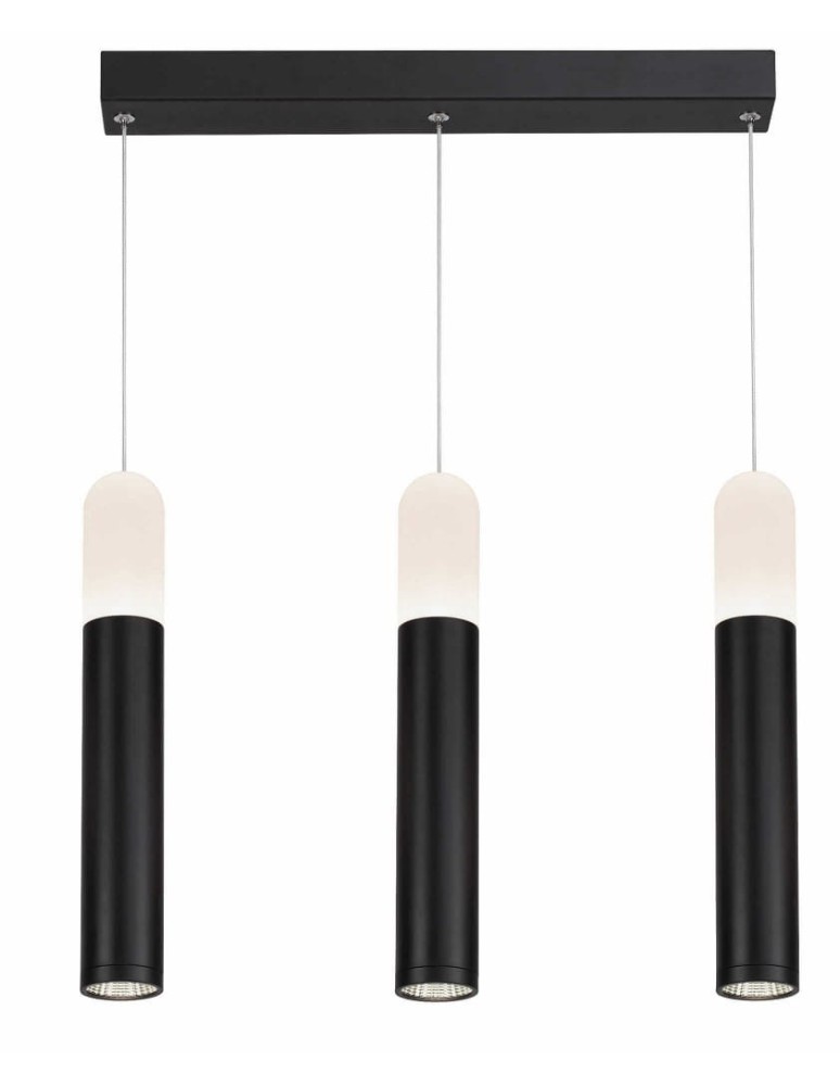 Light Prestige Fano 3 wiszaca LED czarny / biały LP-8012/3P