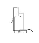 Lampy stołowe LED - Light Prestige HAT biurkowa czarna LED czarny LP-1661/1T BK - product 2