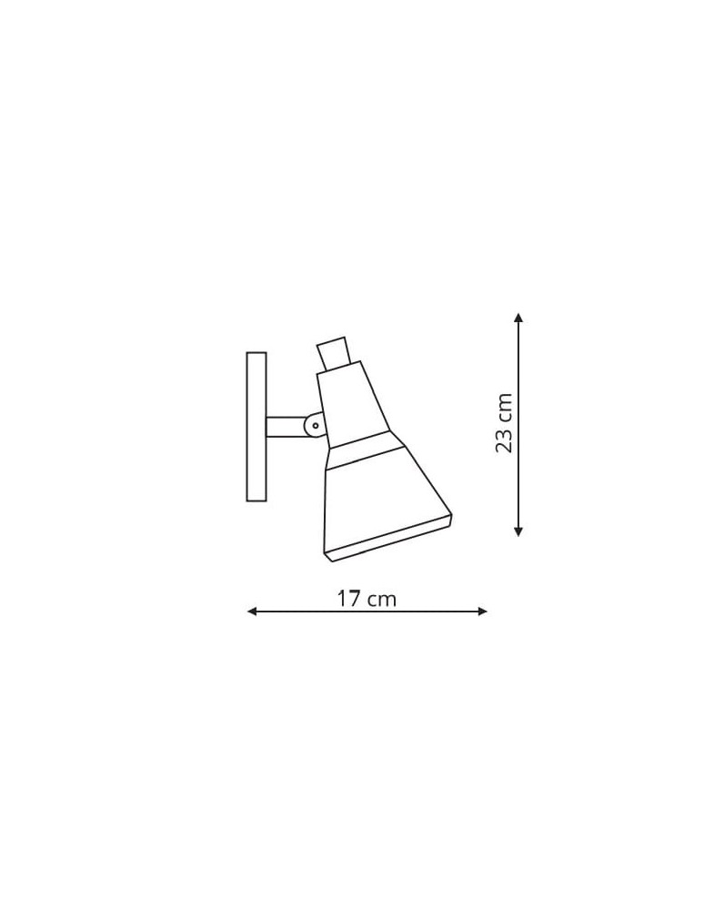 Kinkiety regulowane - Light Prestige Auletta E14 1x40W miedziany LP-507/1W - product kolory-swiatla.pl 2