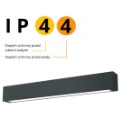 Lampy sufitowe LED - Light Prestige Lampa sufitowa Ibros średnia CCT 1xLED czarna IP44 LP-7001/1C BK-63 18 CCT - product 2