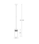 Lampy wiszące - Zuma Line GEM 1xG9 Miedziany P0389-01D-L7AC Wisząca - produkt 3
