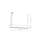 Light Prestige Lampa wisząca Ibros duża 24W CCT IP20 1xLED czarna LP-7001/1P 20 BK-93 24 CCT Light Prestige Lampa wisząca Ibros duża 24W CCT IP20 1xLED czarna LP-7001/1P 20 BK-93 24 CCT