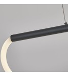 Lampy wiszące nad wyspę - Light Prestige Lampa wisząca Meleca S 1xLED LP-2345/1P S BK - product 5
