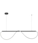 Lampy wiszące nad wyspę - Light Prestige Lampa wisząca Meleca M 1xLED LP-2345/1P M BK CCT - product 1