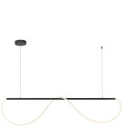Lampy wiszące nad wyspę - Light Prestige Lampa wisząca Meleca M 1xLED LP-2345/1P M BK CCT - product 4