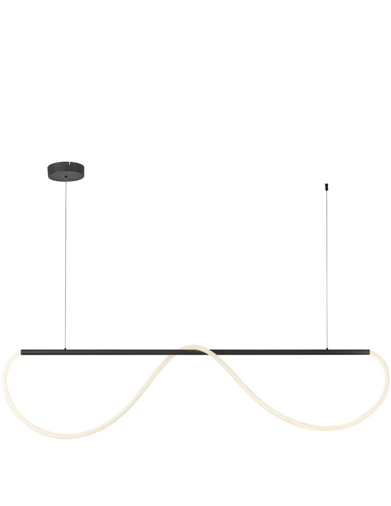Light Prestige Lampa wisząca Meleca M 1xLED LP-2345/1P M BK CCT