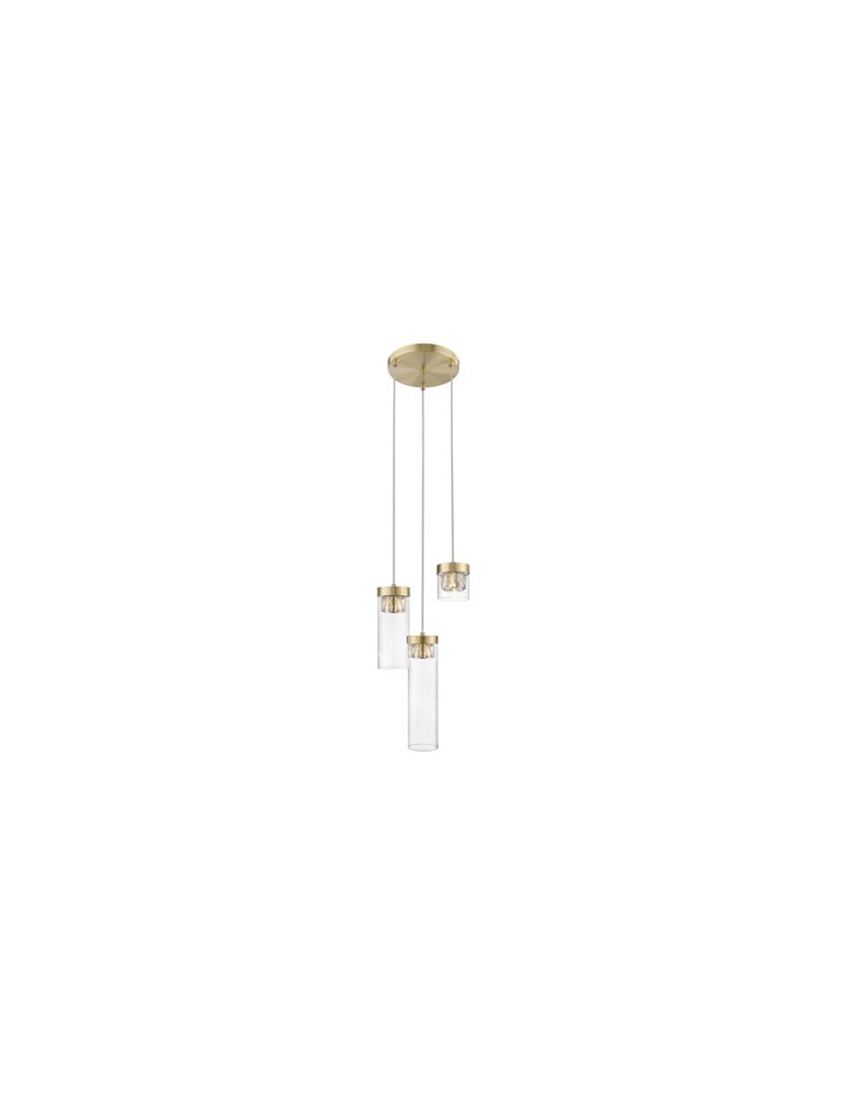 Lampy wiszące potrójne - Zuma Line GEM 3xG9 Brąz antyczny P0389-03D-0FD2 Wisząca - produkt kolory-swiatla.pl 1