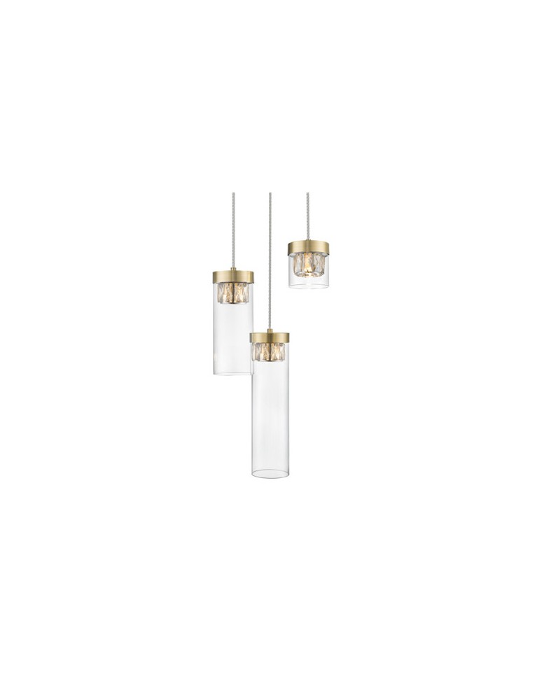 Lampy wiszące potrójne - Zuma Line GEM 3xG9 Brąz antyczny P0389-03D-0FD2 Wisząca - produkt kolory-swiatla.pl 2