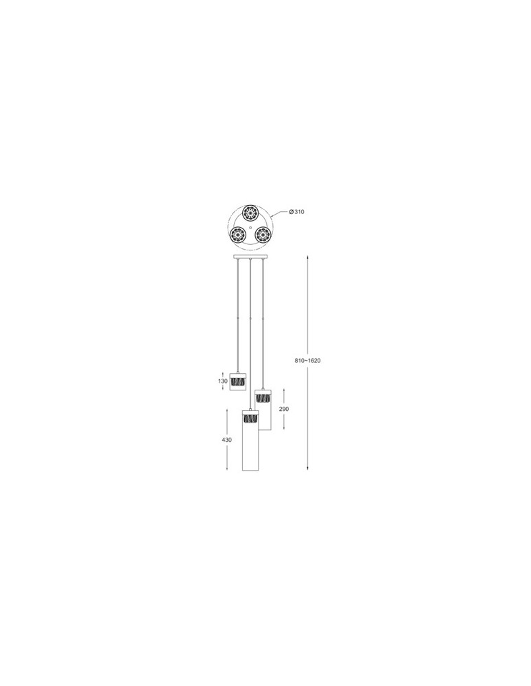 Lampy wiszące potrójne - Zuma Line GEM 3xG9 Brąz antyczny P0389-03D-0FD2 Wisząca - produkt kolory-swiatla.pl 3