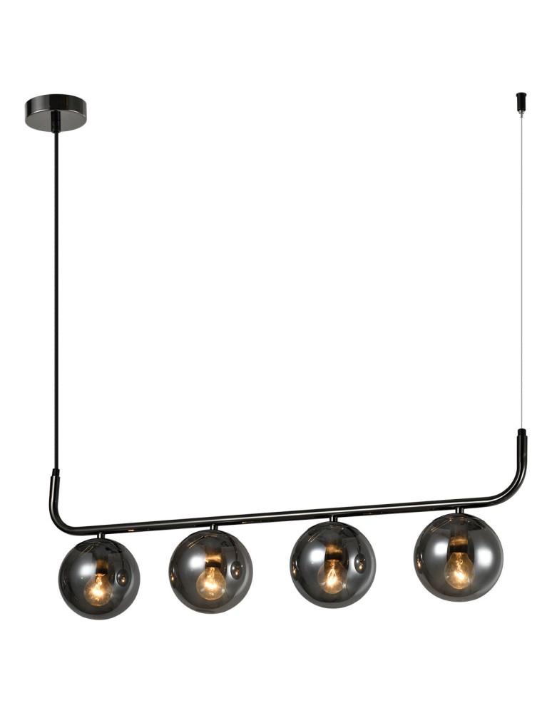 Light Prestige Lampa wisząca Alisa grafitowa 4xE14 LP-005/4L grafit