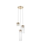 Lampy wiszące potrójne - Zuma Line GEM 3xG9 Złoty P0389-03D-F7AC Wisząca - product 1