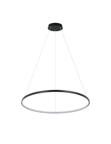 Light Prestige Lampa wisząca Ring średni CCT 1xLED czarny LP-909/1P M BK CCT