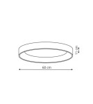 Lampy sufitowe nowoczesne - Light Prestige Georgia plafon złoty LED złoty LP-049/1C GD - product 4