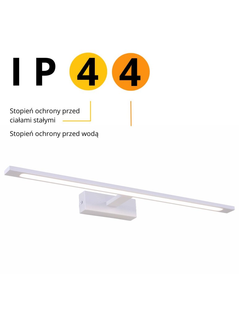 Light Prestige Isla kinkiet biały duży z IP44 4000K LED biały GS-LWB-20W WH Light Prestige Isla kinkiet biały duży z IP44 4000K LED biały GS-LWB-20W WH