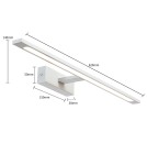 Light Prestige Isla kinkiet biały duży z IP44 4000K LED biały GS-LWB-20W WH Light Prestige Isla kinkiet biały duży z IP44 4000K LED biały GS-LWB-20W WH