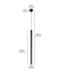 Light Prestige Lampa wisząca Lungo 1xG9 LP-894/1P RED Light Prestige Lampa wisząca Lungo 1xG9 LP-894/1P RED