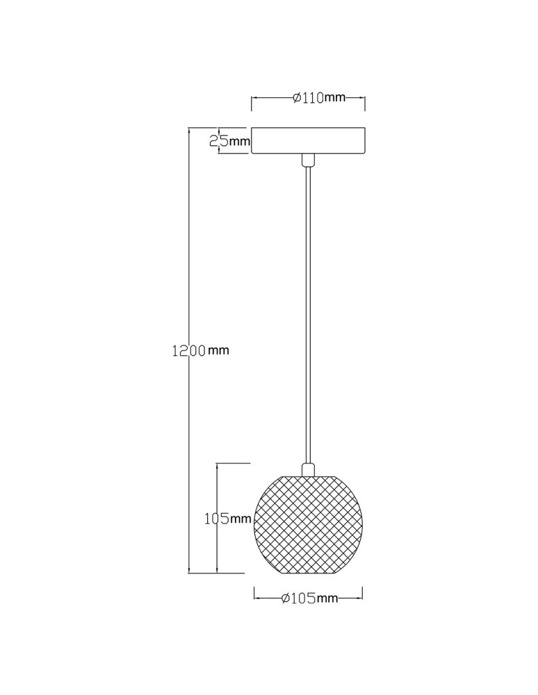 Light Prestige Lampa wisząca Diamond 1 1xLED CCT złota LP-2202/1P GD
