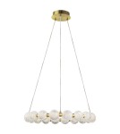 Lampy wiszące kule - Light Prestige Lampa wisząca Diamond 18 18xLED CCT złota LP-2202/18P GD - product 1