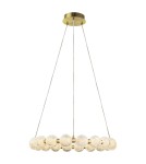 Lampy wiszące kule - Light Prestige Lampa wisząca Diamond 18 18xLED CCT złota LP-2202/18P GD - product 5