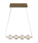 Lampy wiszące nad wyspę - Light Prestige Lampa wisząca Diamond 4 4xLED CCT złota LP-2202/4L GD - product 1