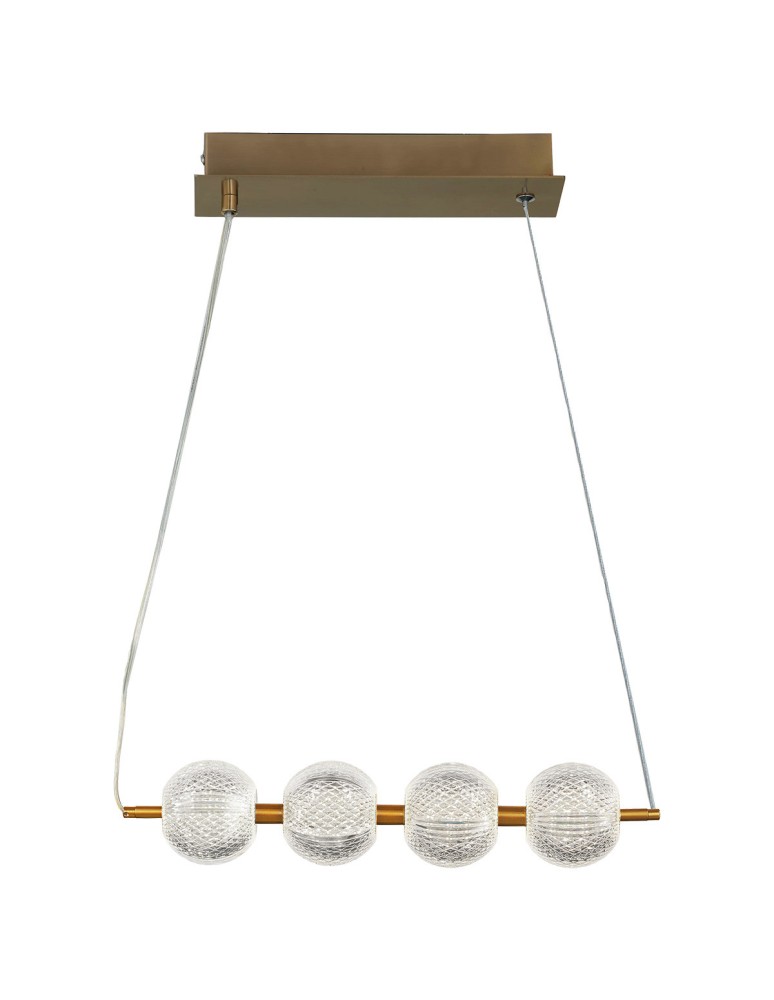 Light Prestige Lampa wisząca Diamond 4 4xLED CCT złota LP-2202/4L GD