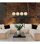 Lampy wiszące nad wyspę - Light Prestige Lampa wisząca Diamond 4 4xLED CCT złota LP-2202/4L GD - product 2