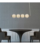 Lampy wiszące nad wyspę - Light Prestige Lampa wisząca Diamond 4 4xLED CCT złota LP-2202/4L GD - product 3