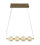 Lampy wiszące nad wyspę - Light Prestige Lampa wisząca Diamond 4 4xLED CCT złota LP-2202/4L GD - product 7