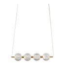Lampy wiszące nad wyspę - Light Prestige Lampa wisząca Diamond 4 4xLED CCT złota LP-2202/4L GD - product 8