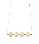 Lampy wiszące nad wyspę - Light Prestige Lampa wisząca Diamond 4 4xLED CCT złota LP-2202/4L GD - product 9
