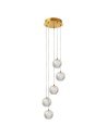 Light Prestige Lampa wisząca Diamond 5 5xLED CCT złota LP-2202/5P GD