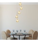 Lampy wiszące 5 punktowe - Light Prestige Lampa wisząca Diamond 5 5xLED CCT złota LP-2202/5P GD - product 4