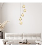 Lampy wiszące 5 punktowe - Light Prestige Lampa wisząca Diamond 5 5xLED CCT złota LP-2202/5P GD - product 5