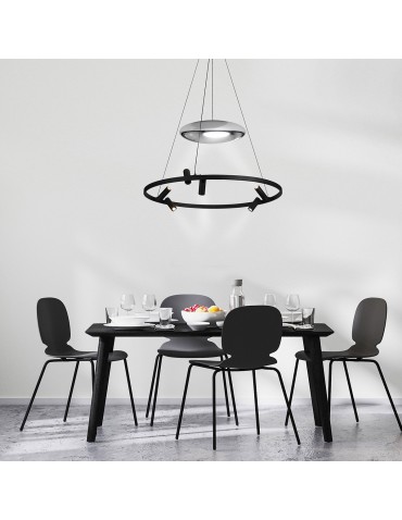 Light Prestige Lampa wisząca Almeria 6xLED czarna LP-907/1P BK - produkt 2